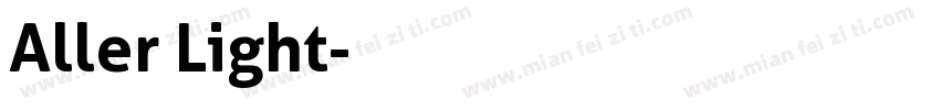 Aller Light字体转换